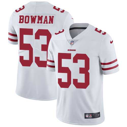 Nike San Francisco 49ers #53 NaVorro Bowman White NFL Vapor Untouchable Limited Jersey,We sell and wholesale Nike San Francisco 49ers #53 NaVorro Bowman White NFL Vapor Untouchable Limited Jersey on line form chian!